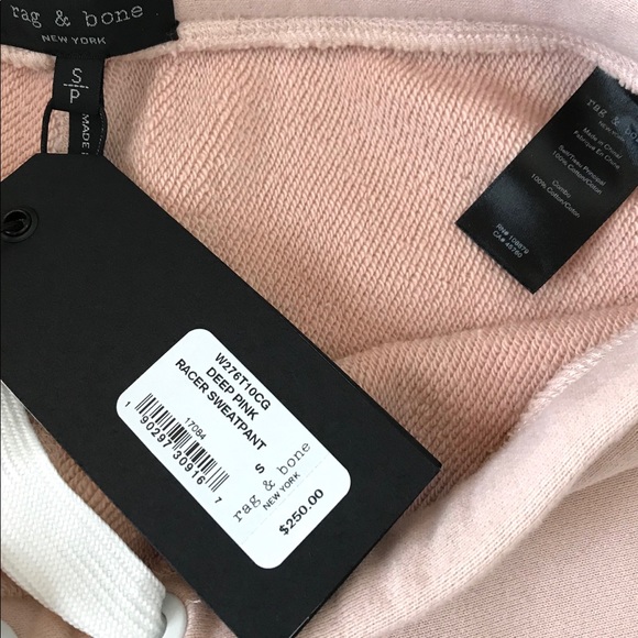 Rag & Bone Pink Racer Sweatpant! - Picture 7 of 7